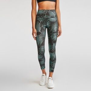 Glyder high Power Palm Foil print leggings XS